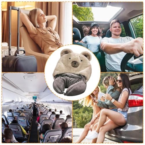 Travel Neck Pillow Blanket Set Hat Travel Gear Traveling Accessories — view 4