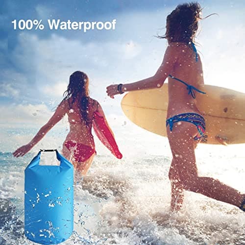 10L/20L/40L/70LWaterproof Dry Bag, Lightweight Canoe Bags Storage Bags,Dry Sacks Waterproof Bags for Kayaking Rafting Boating Hiking Camping Travel Fishing Sea Swimming Boating (Blue, 20L) — view 2