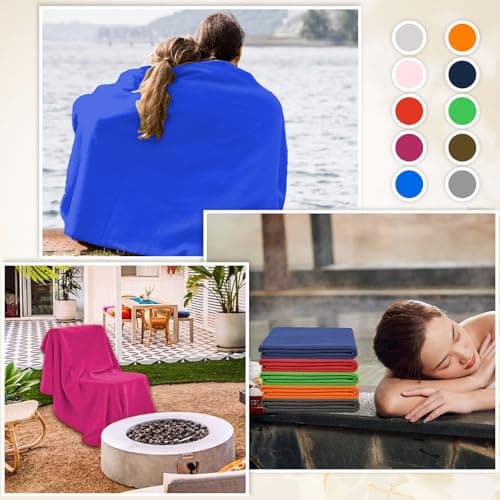 10 Pack Fleece Blankets Bulk, Soft Cosy Fluffy Throw for Sofa, 127 x 152 cm — view 3