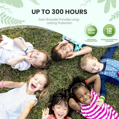 Asddage Mosquito Repellent Bracelet 12 Pack, DEET-Free, Natural Plant Oil — view 3