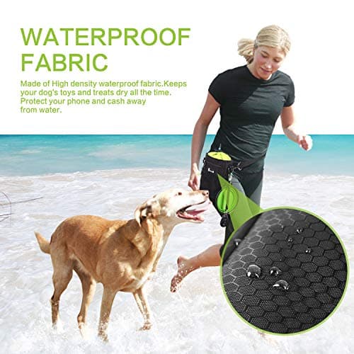 pecute Waterproof Dog Treat Pouch Bag with Multiple Pockets — view 3