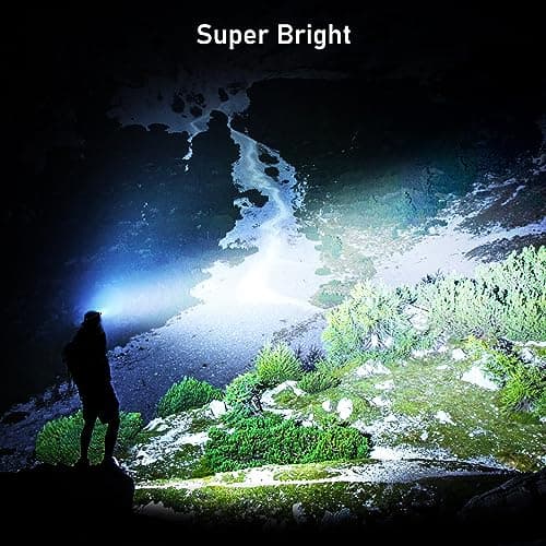 Blukar Head Torch Rechargeable, 2000L Super Bright LED Headlamp Headlight — view 2