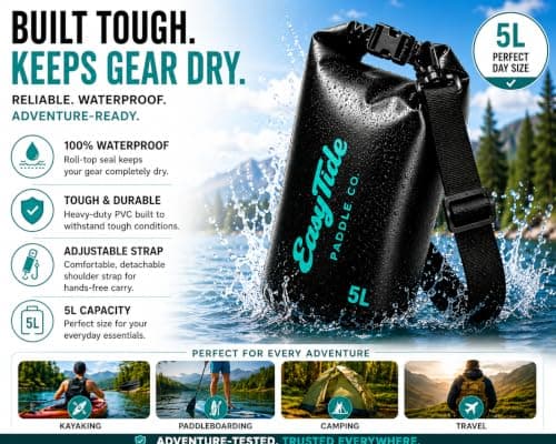 EasyTide 5L Waterproof Dry Bag – Roll-Top Dry Sack for Kayaking & SUP — view 3