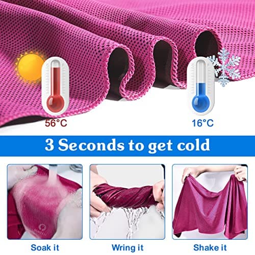 Sukeen Cooling Towel, 40"x12" Cooling Towels for Neck, Soft Breathable Sweat Gym Towel, Stay Cool Ice Cold Towels for Sport Workout Yoga Golf Running Camping — view 3