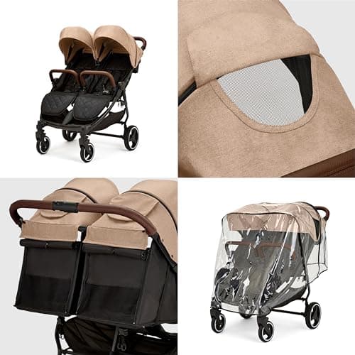Ickle Bubba Venus Double Buggy, Biscuit, Suitable from Birth — view 6