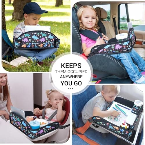 INFANZIA Kids Travel Tray for Car Seat, Road Trip Activities for kids — view 4
