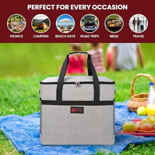 Vinsani 30L Cooler Bag, Insulated Thermal Backpack for Beach Travel Picnic — view 6
