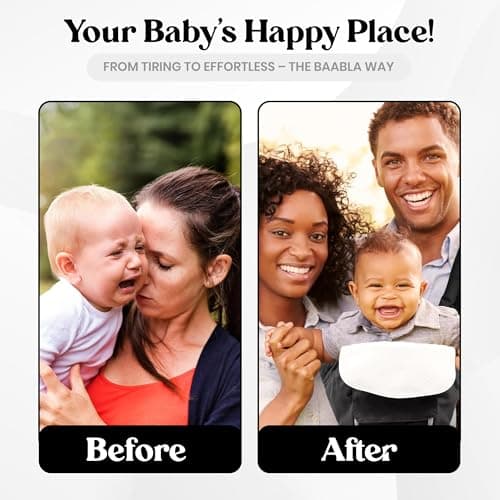 BAABLA Ergonomic Baby Carrier with Hip Seat (8–35 lbs) – Adjustable — view 5