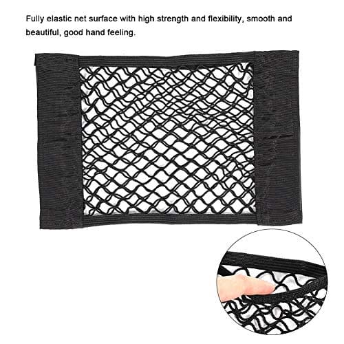 Omquot Universal Black Elastic Luggage Net Organiser for Car Boot Storage Bag, High Strength and Flexible, for Overland Travel, Suitable for Most Vehicles, 15.0 X — view 2