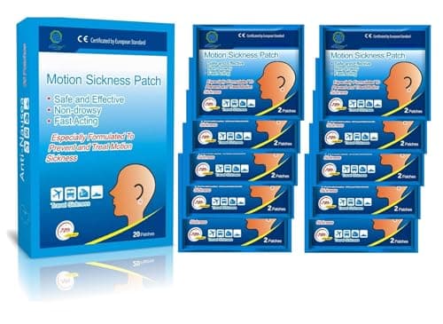 KONGDY® Motion Sickness Patch - Travel Sickness, Anti-Nausea Car Sea Plane (20)