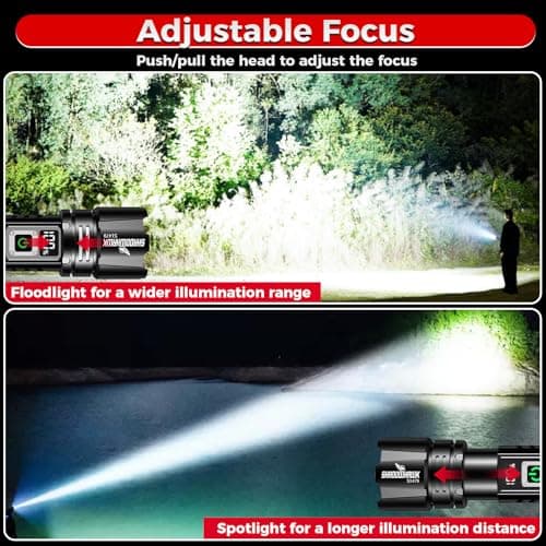 Shadowhawk Rechargeable LED Torch 500000 Lumen Super Bright Flashlight — view 4