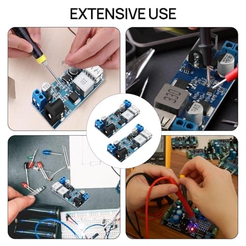 2Pcs 24v/12v to 5v Converter, 5A Power Buck Converter, 12V to 5V DC-DC Power Down Module, High Efficiency Voltage Regulator for DIY Electronic Projects, Wide Compatibility Efficient-Power Conversion — view 5