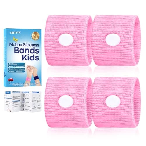Motion Sickness Bands for Kids, Travel Sickness Relief Wristbands, Anti-Nausea Wristbands for Morning Sickness…