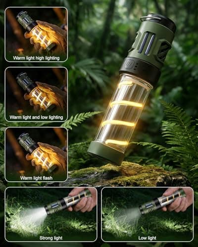 5000mAh Rechargeable Bug Repellent Lantern, 5 Lighting Modes & IPX5 Waterproof, Portable Outdoor Light with Mosquito Protection, for All‑Kinds Outdoor Activitie & Backyard Use (Refill Not Included) — view 2