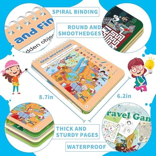 Elfew 2 Pack Travel Games for Kids, Plane Activities for Kids Ages 3 Years+ — view 3