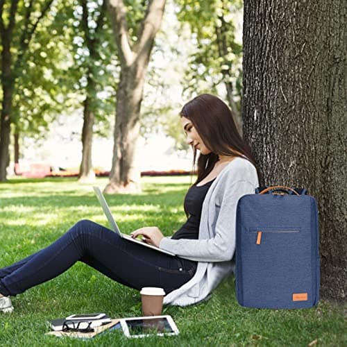 Hp hope Laptop Backpack for Women Travel, Durable Backpacks Carry On, with USB Charging Port, Fits 15.6 Inch Laptop, Waterproof, Resistant Luggage Business Weekender Bag, Blue — view 6