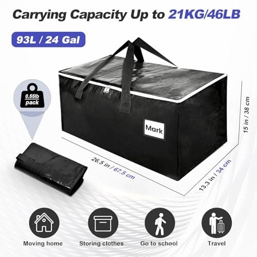 ZFWDSY Moving Boxes 6 Pack,Clothes Storage Large Moving Bags — view 2