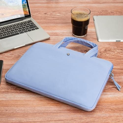 MicaYoung Laptop Sleeve Case 15.6 inch Lightweight Waterproof Carrying Bag Compatible with 15 15.6 16 inch Acer Asus Dell HP Thinkpad Chromebook Computer Notebook, Blue — view 5