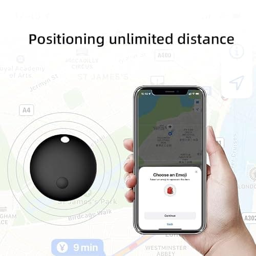 GPS Tracker Tag for Vehicles Work with Apple Find My (iOS only), Car Tracker No Monthly Fee or Subscription, Global Coverage Mini Air Tracker Device for Kid Dog Cat Luggage Bike — view 4