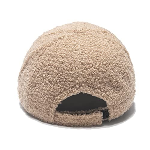 CAMICALMI Women Baseball Cap for Tennis Travel Short Plush Adjustable Warm Windproof Winter Outdoor Black — view 6