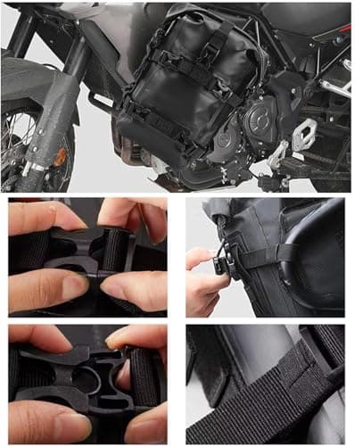 2 Set of Motorcycle Crash Bar Bag Waterproof Bag for Bicycle Dirt Bike Motorbike — view 5