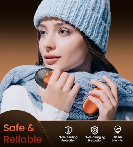 Hand Warmers Rechargeable, 2 Pack Magnetic Electric Hand Warmer 24h Warmth — view 6