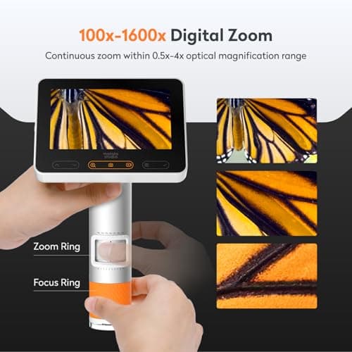 MatataStudio MX2-A Handheld Digital Microscope for Kids with 4.3'' Screen — view 3