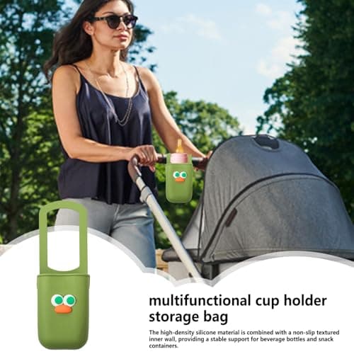 Stroller Water Bottle Holder Spill-Proof Non-Slip Portable Beverage Phone — view 5