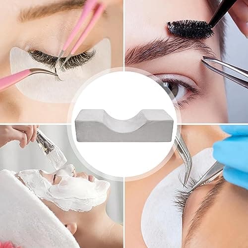 Holdes Eyelash Cushion, U Shaped Eyelash Extension Pillow, U Shaped Curves, Salon Neck Pillow, Foam Pillow, High Rebound, Non-Slip Base — view 3