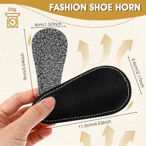Ymapinc 3.5 Inch Small Shoe Horn, Metal Travel Shoehorn — view 2