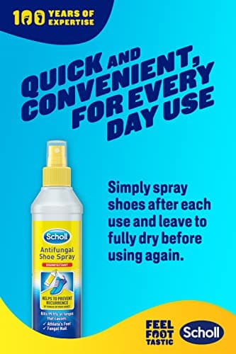 Scholl Shoe Spray Antifungal Disinfectant, 250ml - Kills 99.9% of Fungal Nail & Athlete's Foot Causing Fungi, & Odour Causing Bacteria, Pack of 1 — view 3