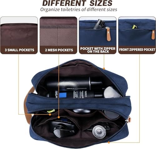 Toiletry Bag, Travel Hand-Held Make up Wash Bags, Portable Waterproof Toile-Try Kit, Bathroom Storage Case, Cosmetic Organizer for Travel, Camping — view 4