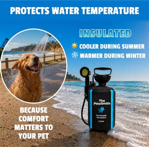 The PawSmith Portable Pet Washer, 5 Litre and 8 Litre, with Shower Head Attachment (Medium) — view 6
