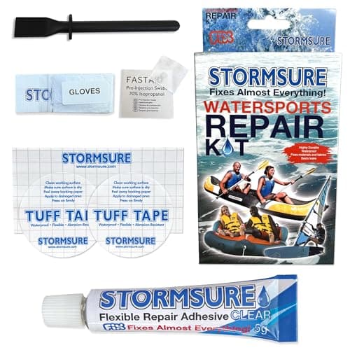 Watersports Repair Kit - Flexible Waterproof Glue and TUFF Tape Patches for Durable Repairs to Wetsuits, Dry Bags, Inflatables and More