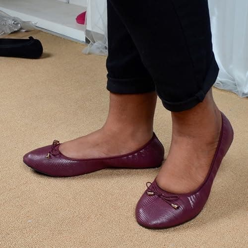 Ladies' Foldable Ballet Flats Portable Roll-Up Flats for Women Lightweight Slip-On Wedding & Party Shoes Comfortable Round Toe Design Compact Travel Footwear UK — view 5