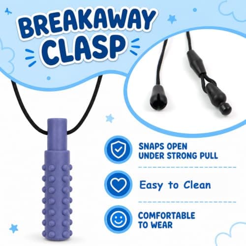 KASURE 7PCS Sensory Chew Necklaces for Kids, Multi-Shape Silicone Chew Toys — view 4