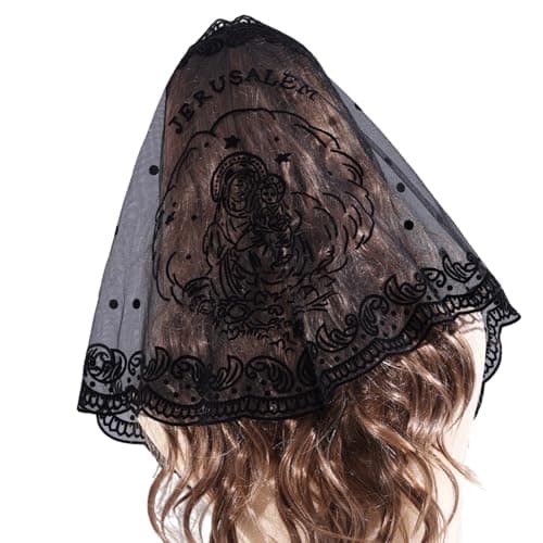 Quick-Dry Fabric Triangled Scarf for Outdoor, Black — view 3