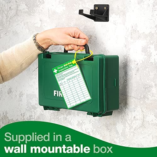 Safety First Aid Group Workplace First Aid Kit (Small 1-10 Persons) Economy HSE-Compliant with Inspection Tags, Wall Bracket, Extra Plasters — view 6