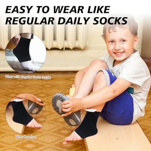 2Pairs Kids Ankle Support Brace Compression Socks Elastic Breathable — view 2