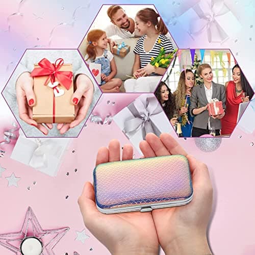 Manicure Set Women Nail Clippers Set Fashion Nail Care Tools, Professional Stainless Steel Pedicure Manicure Set with Travel Leather Girls Grooming Kits — view 5