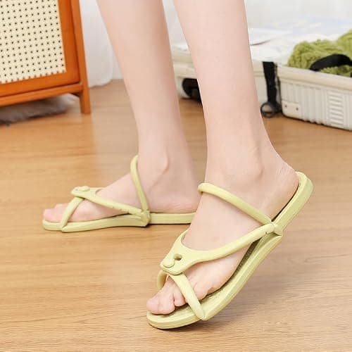 Kattmas Travel Sandals Shower Shoes For Men Women - Foldable Flip-Flop Slippers Non-Slip Quick-Dry, Portable House Shoes For Bathroom Gym Spa Pool Beach — view 3