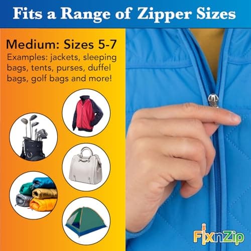 FixNZip® Zipper Repair Kit - Medium - Black Nickel — view 3