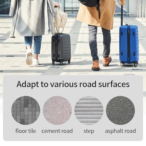 2 Pcs Suitcase Wheels Replacement, 50x18mm Luggage Wheels Replacement Wheel, Rubber Suitcase Luggage Swivel Caster Wheel arts Repair Kit, with 4 Axles, 4 Hex Screws, 4 Spacers, 1 Hex Wrench — view 3