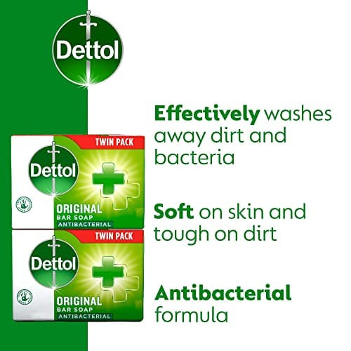 Dettol Antibacterial and Moisturings Bar Soap Original, Pack of 12 — view 4