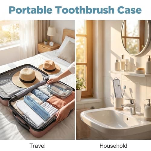 Classicseali 3Packs Travel Toothbrushcase,Plastic Toothbrush Case Travel — view 4