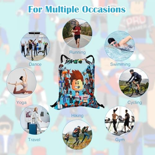 Swimming Bag for Kids, Waterproof Drawstring Gym Bag, Swim Bag Kids Pe bag — view 5