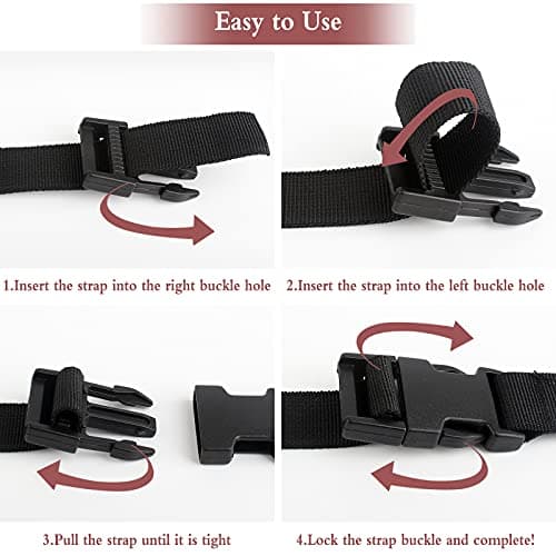 6 Packs Nylon Luggage Straps, Webbing Straps with Quick-Release Buckles — view 5