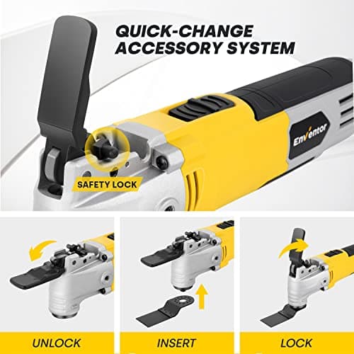 Enventor Oscillating Multi Tools, 300W 15000-22000 OPM, 6 Variable Speeds — view 5