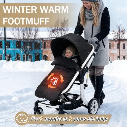 Universal Pushchair Footmuff Winter Warm Baby Stroller Fleece Cosy Toes — view 2