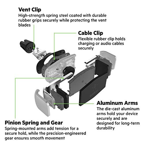 Belkin Car Vent Mount for iPhone, Samsung, Silver — view 5